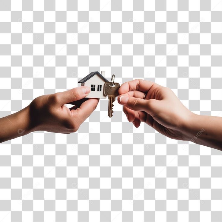Real estate agent handing over house keys and model home for a successful closing day in Florida